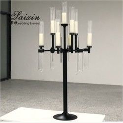 13 Arm Branch Glasses Metal Gold Candelabra Wedding Metal And Crystal Candelabra Candle Holder