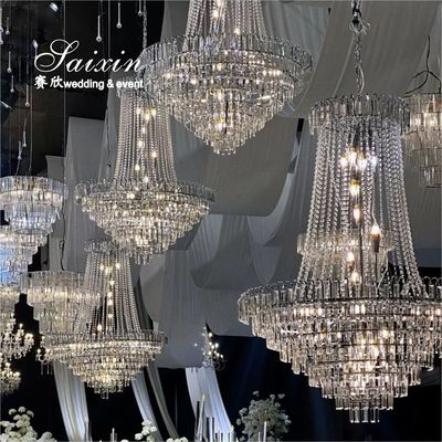 SX-CH237 Vente à chaud Chandeliers de cristal K9 bon marché Pour les accessoires de mariage Décoration de l'événement